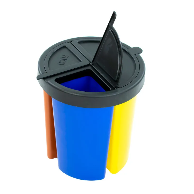 Cleanil Eco Bin recyclingset 15L zwart geel VB 049615