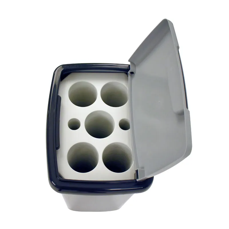 Cleanil VB 192755 bekerbak 5-gaats 50 liter grijs stapelbaar