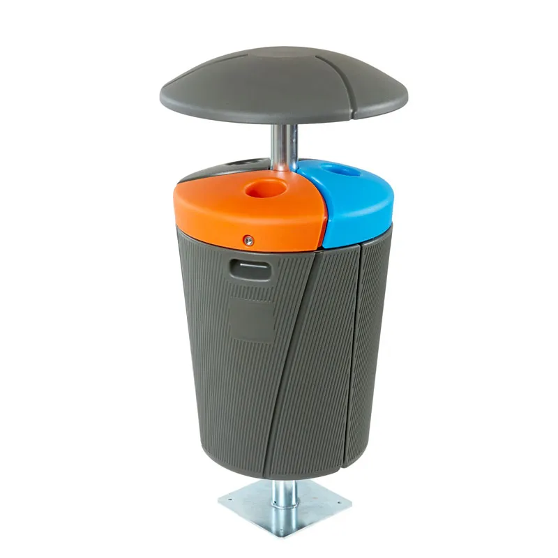 Phoenix VB 188161 buitenafvalbak 3x50L grijs-blauw-oranje
