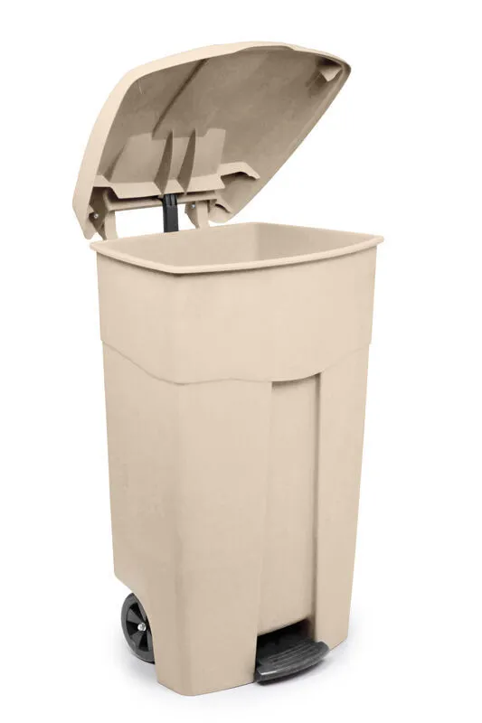 Cleanil VB 079939 container met pedaal 125 liter mobiel