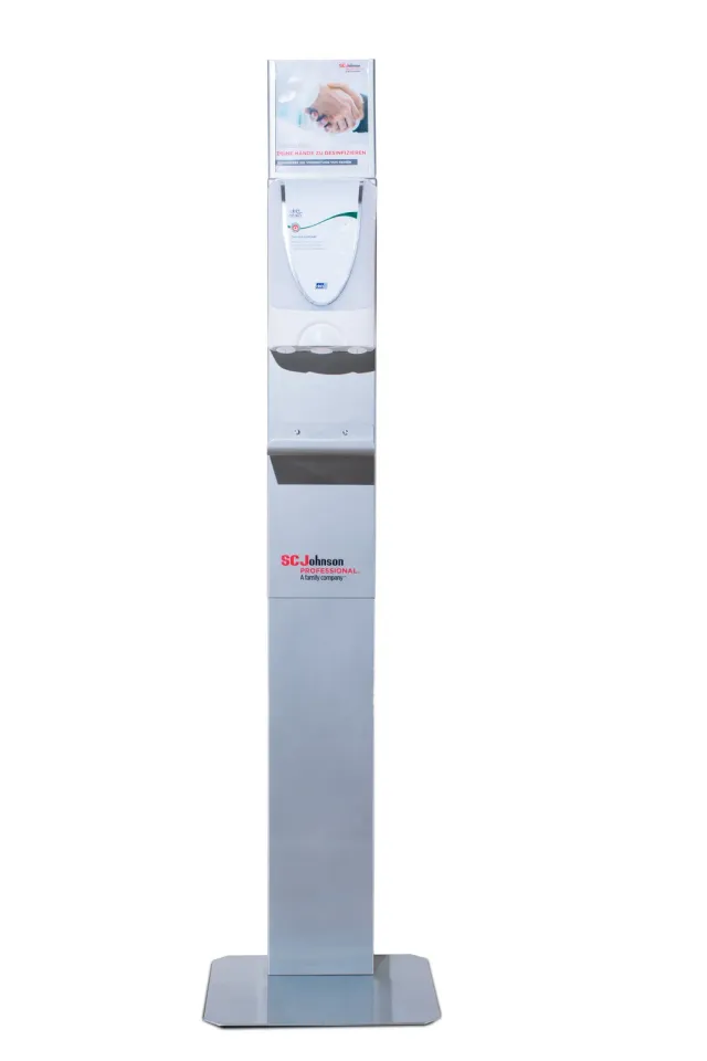 Elos dispenserzuil met display en opvangbak
