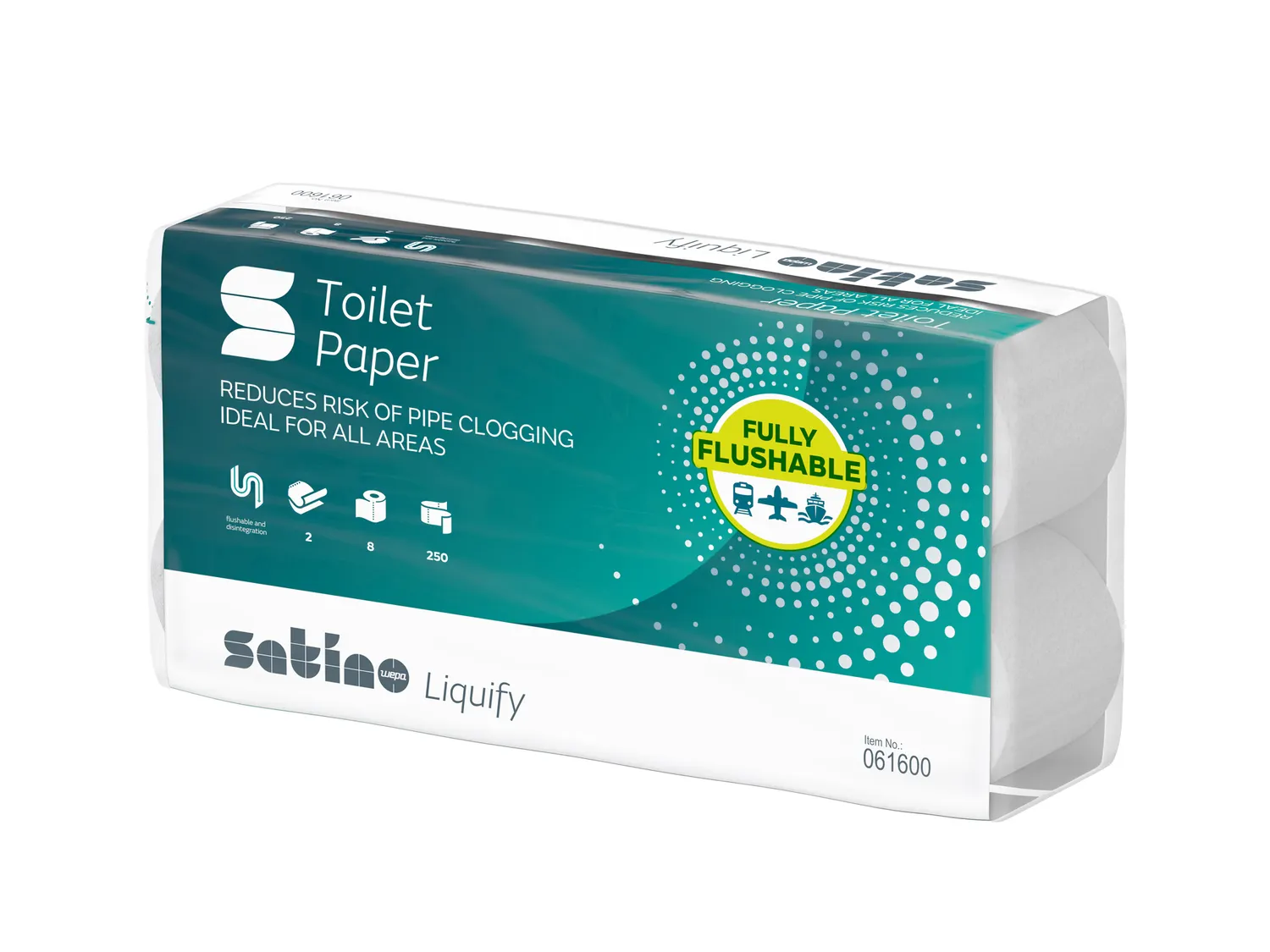 Elos Satino Liquify toiletpapier snel oplosbaar