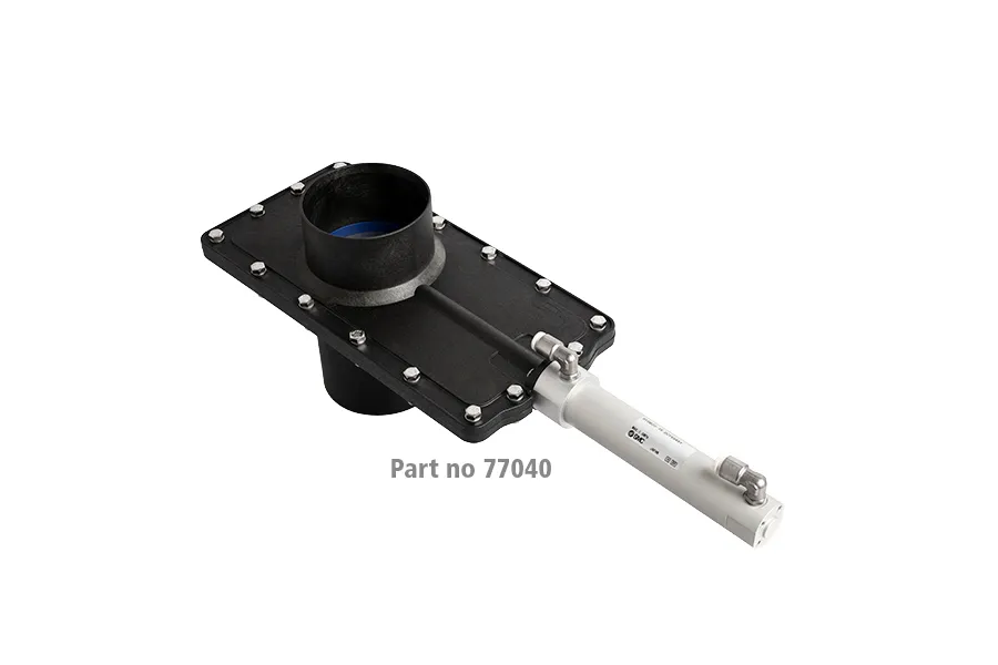 Dustcontrol automatische afsluitschuif voor voedsel 77030 Ø50 mm