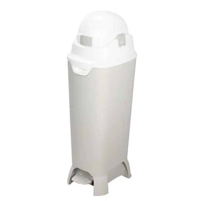 DiaperChamp One Maxi luieremmer grijs wit 60 luiers