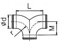Dustcontrol Y-Pipe (Reinforced Spiro Tubing) Y-stuk Ø125 mm