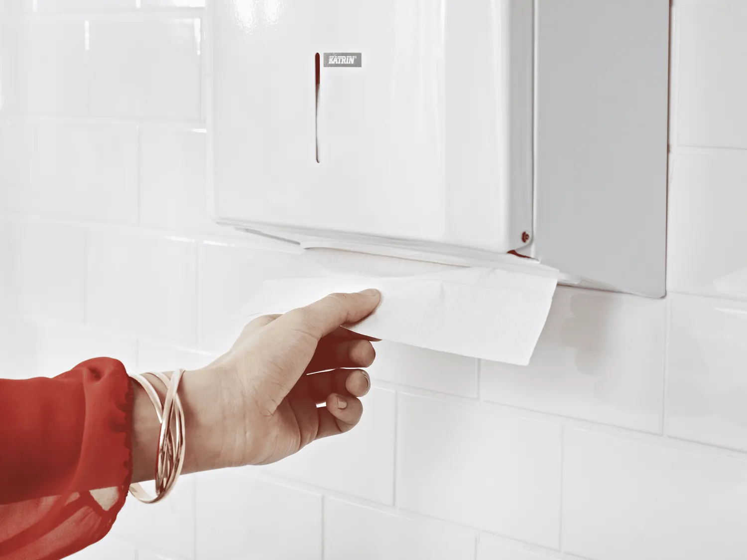 Katrin M vouwhanddoekdispenser wit