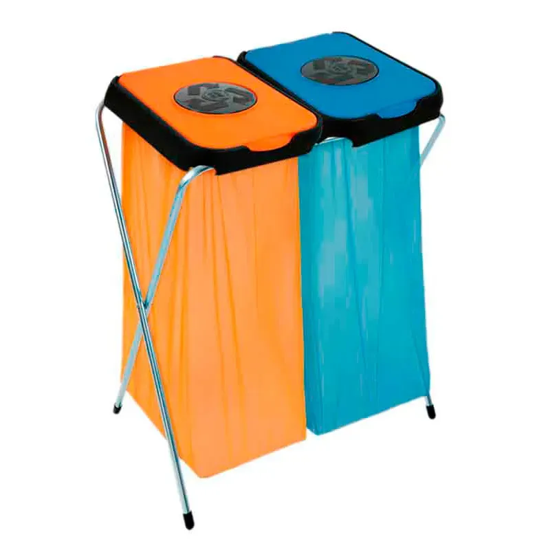 Cleanil EKOthinks 2 afvalzakhouder blauw oranje VB 211302