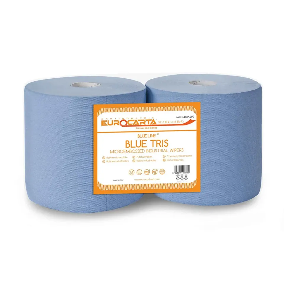 Eurocarta Blue Tris papierrol blauw