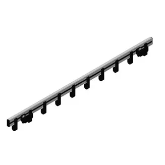 Cleanil Pro-line VB 184118 wandgarderobe grijs zwart