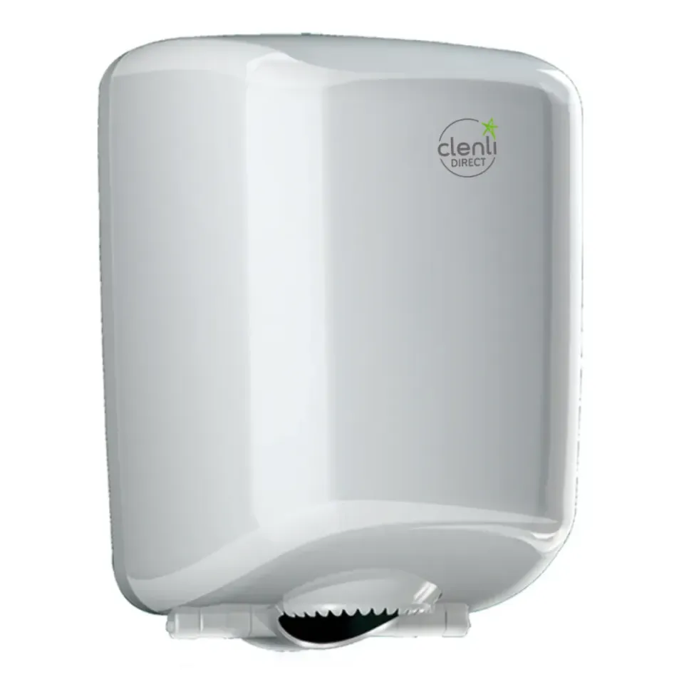 Clenli centrefeed papierdispenser wit ABS afsluitbaar