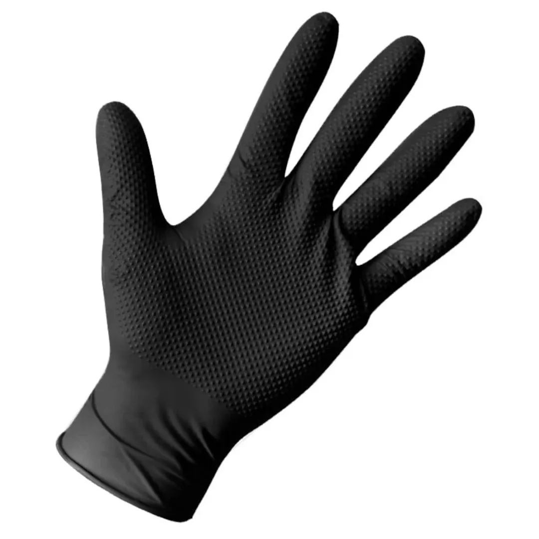 Clenli Sumo Grip nitril wegwerphandschoenen 50 stuks zwart