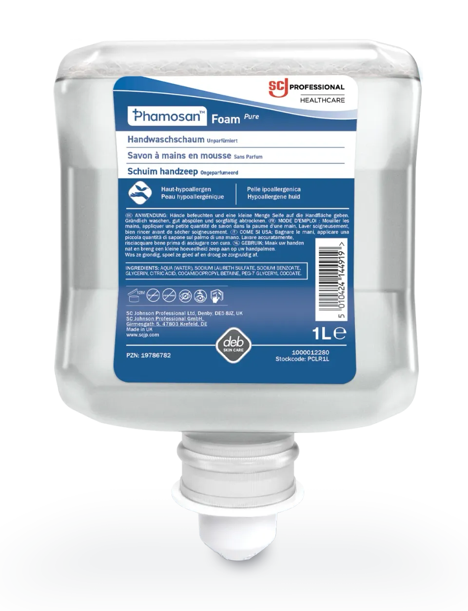 Phamosan Foam Pure schuimzeep 1000 ml