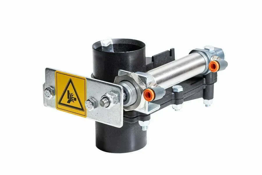 Dustcontrol Automatische Afsluitklep RVS Pneumatisch