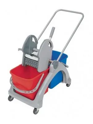 ZaanSchoon Rolemmer 2x25 liter dubbele emmer