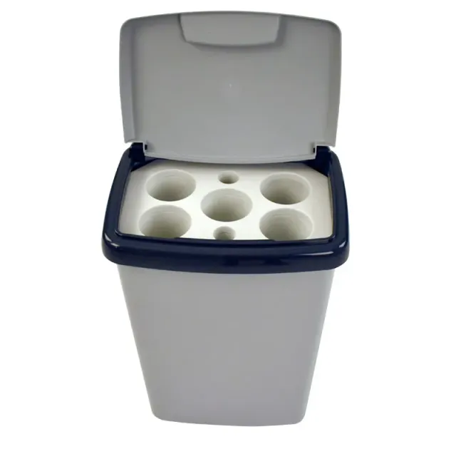 Cleanil VB 192755 bekerbak 5-gaats 50 liter grijs stapelbaar