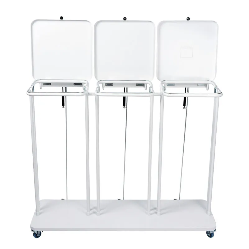 Cleanil Combo afvalbak 3x60L wit met deksel