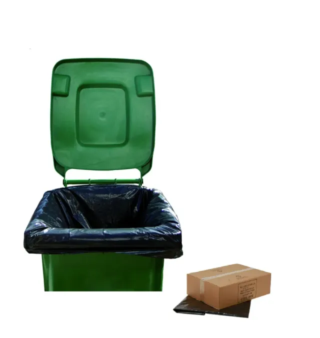 Clenli Wheelie Bin vuilniszak zwart 180 stuks groot