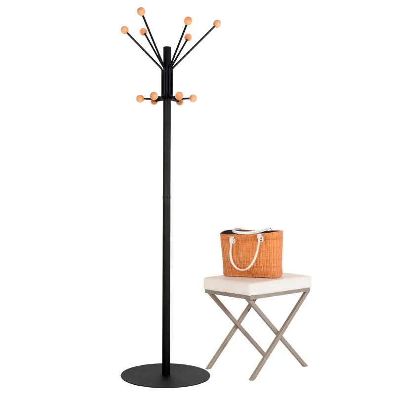 Cleanil Giant VB 717903 staande kapstok zwart hout