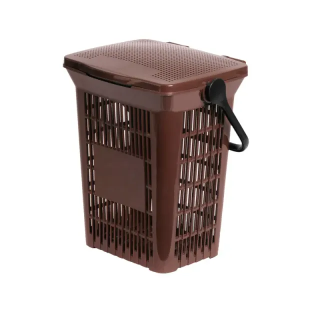 Cleanil Umimax geventileerd afvalemmer 10 liter bruin GFT