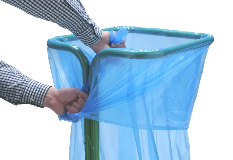 Cleanil VB 893313 zelfklemmende zakhouder 1000 liter groen laag