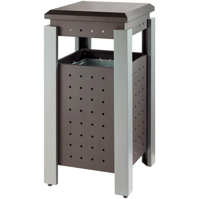 Cleanil VB 667857 buitenafvalbak 36L grijs vierkant