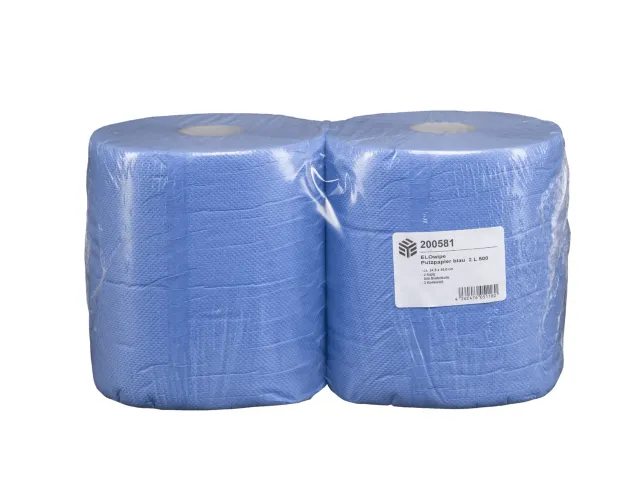ELOwipe poetsrol blauw 2-laags 500 vel sterk