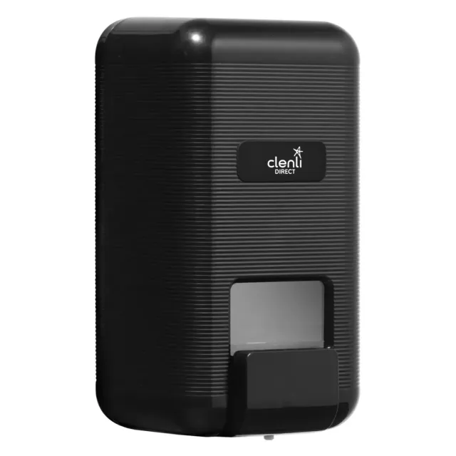 Clenli zeepdispenser zwart 1 liter navulbaar