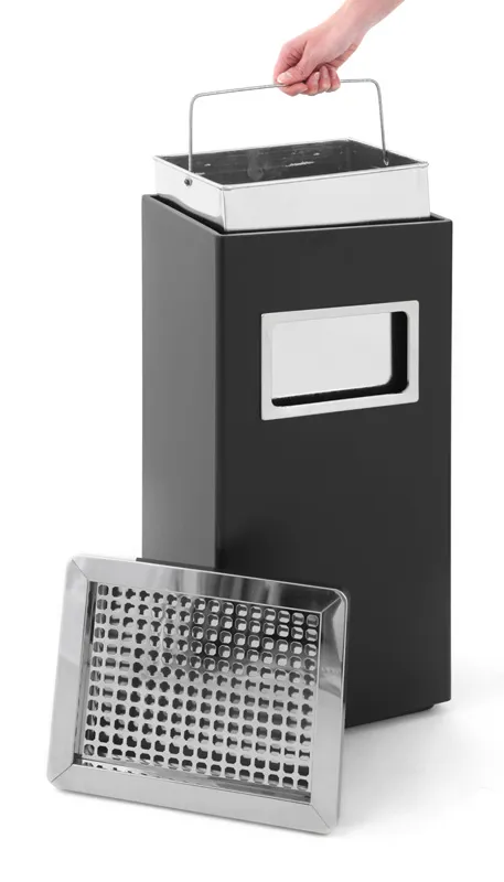 Cleanil VB 650194 as-papierbak zwart RVS